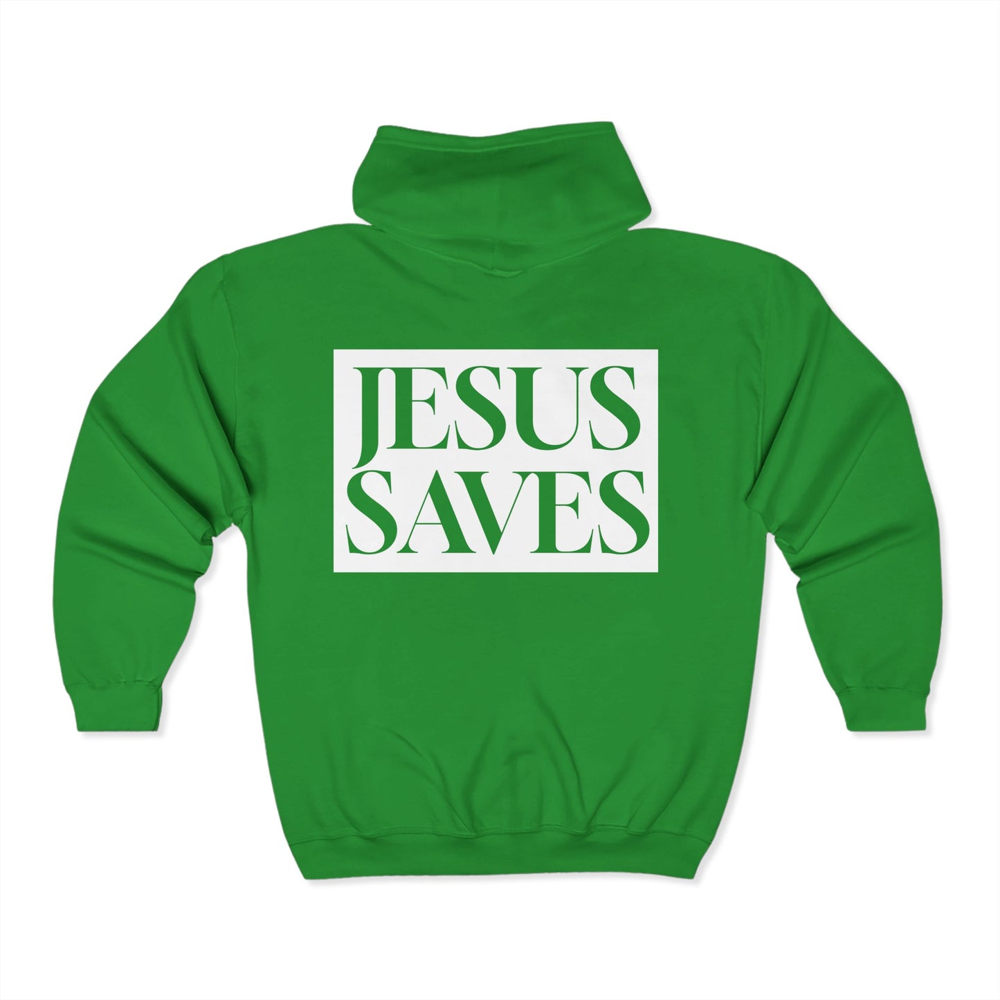 Jesus Saves - Adult Zip Hoodie