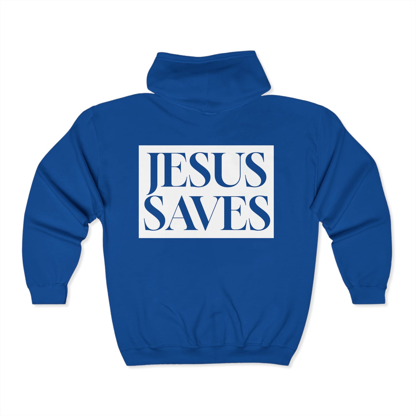 Jesus Saves - Adult Zip Hoodie