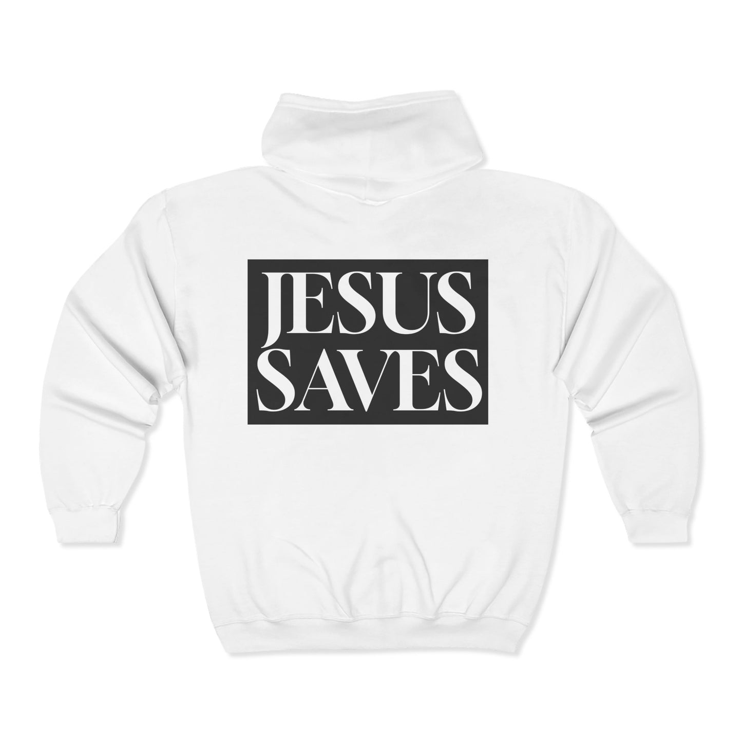 Jesus Saves - Adult Zip Hoodie