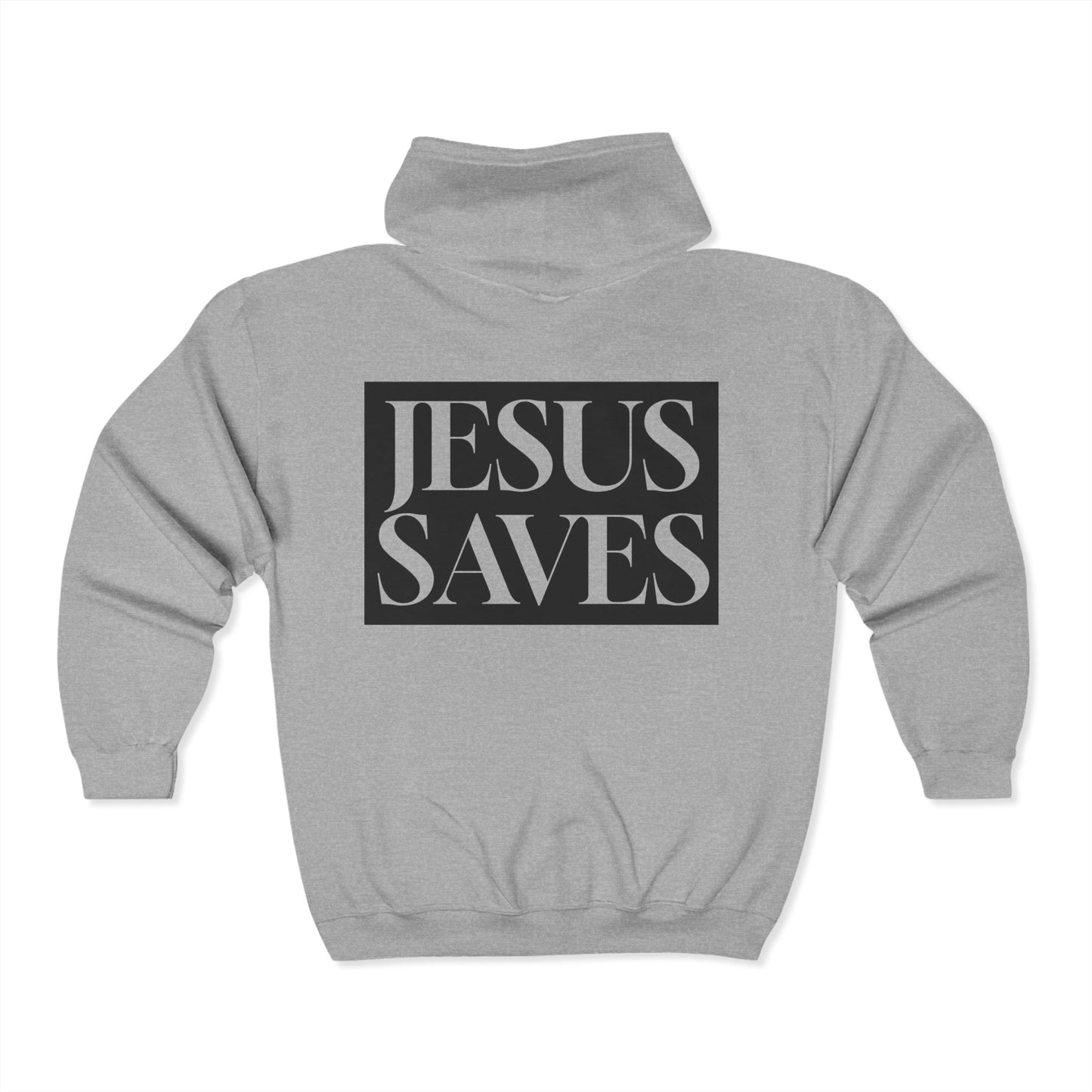Jesus Saves - Adult Zip Hoodie