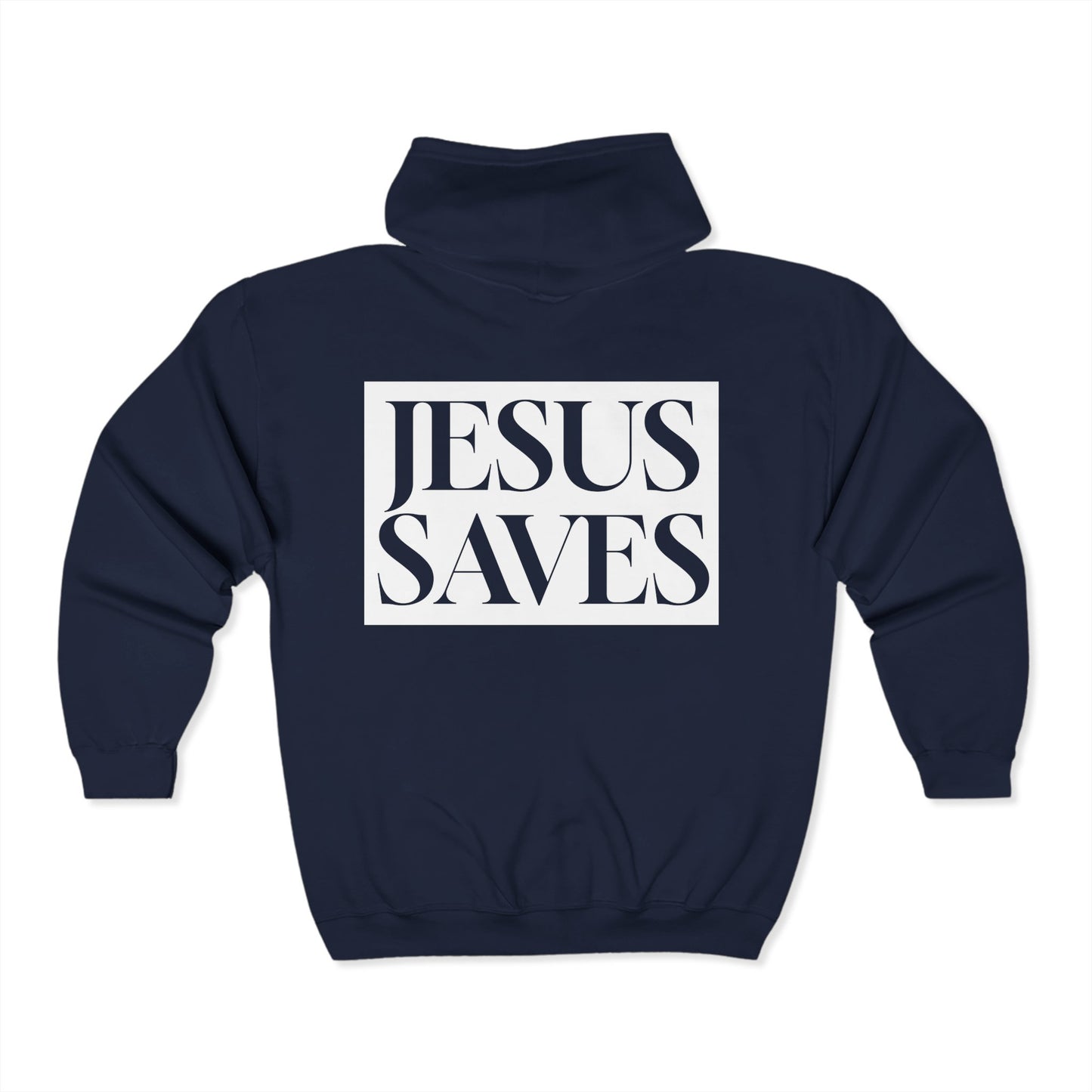 Jesus Saves - Adult Zip Hoodie