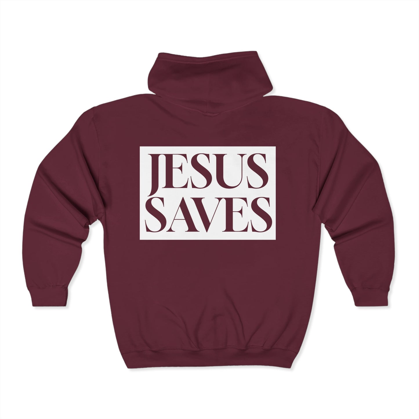 Jesus Saves - Adult Zip Hoodie