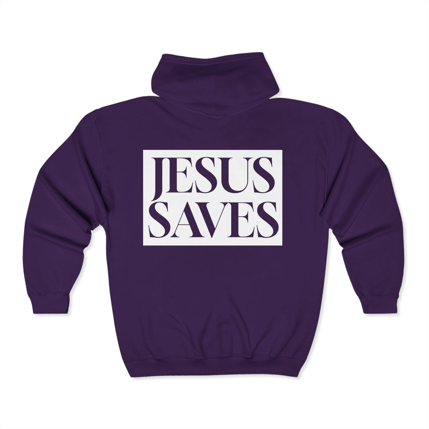 Jesus Saves - Adult Zip Hoodie