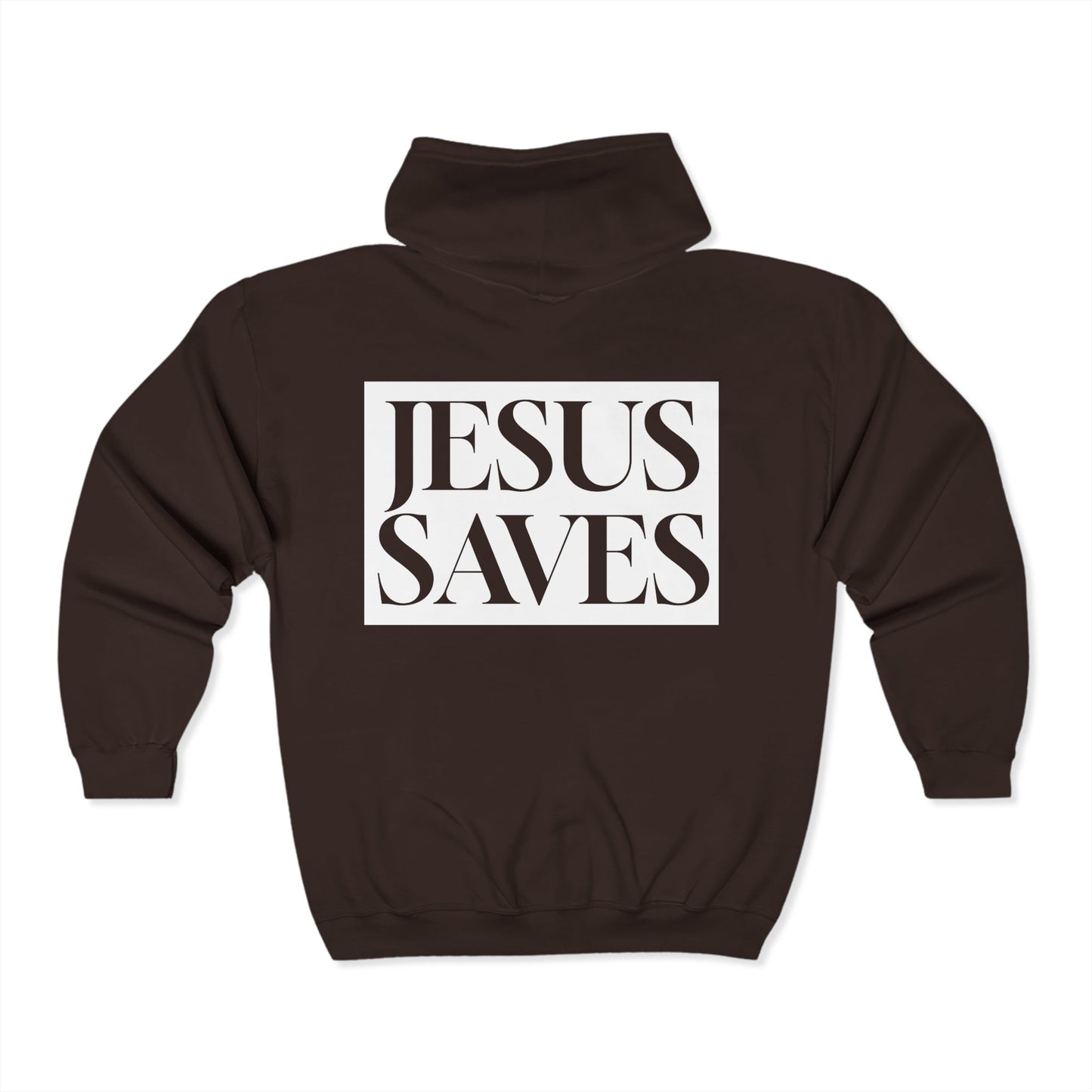 Jesus Saves - Adult Zip Hoodie