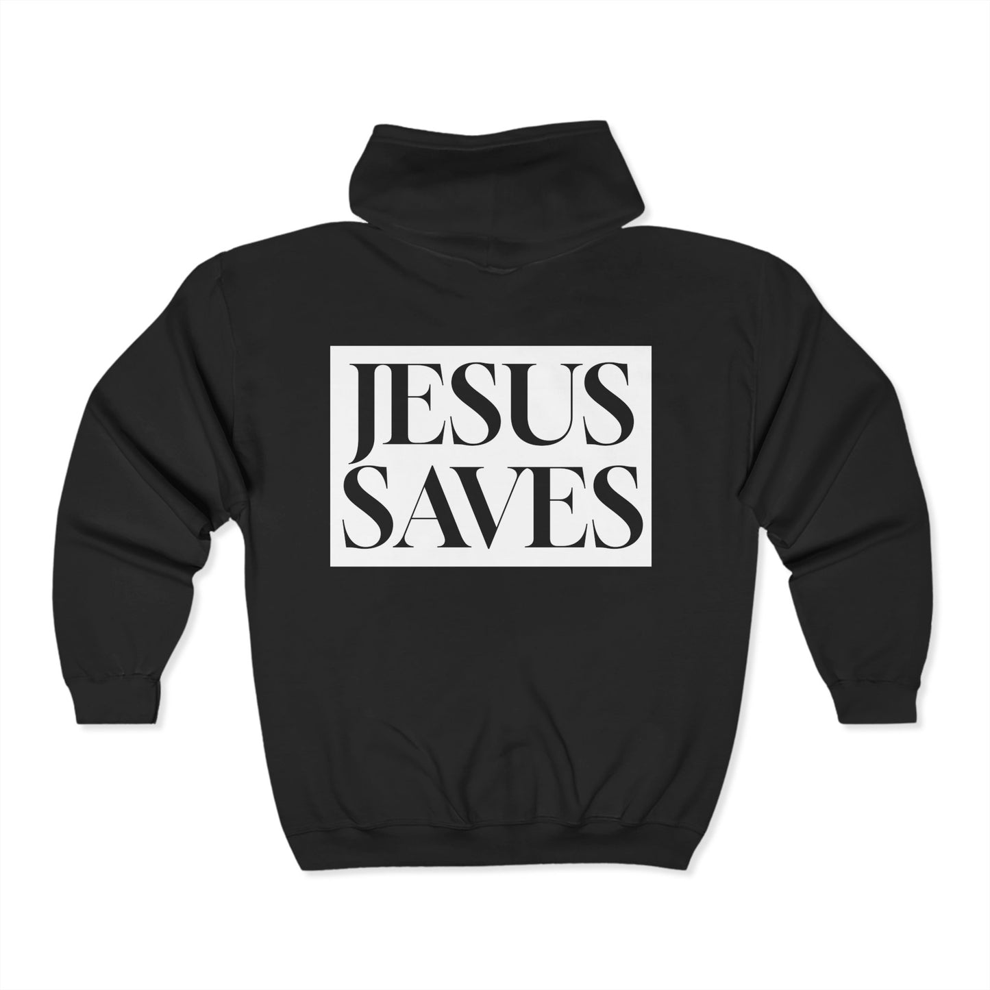 Jesus Saves - Adult Zip Hoodie